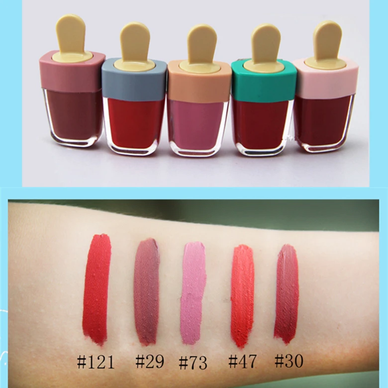 
Модный Новый блеск для губ, ТИНТ, увлажняющий блеск для губ ice-lolly, детская розовая водостойкая жидкая помада, Косметика для макияжа, оптовый продавец 