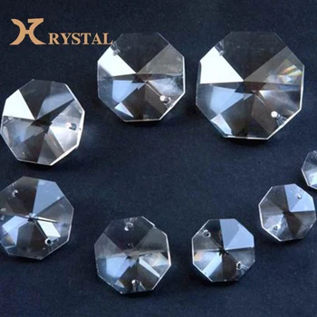 Wholesale Clear Acrylic Octagon Crystal Chandelier Beads For Lamp Decoration