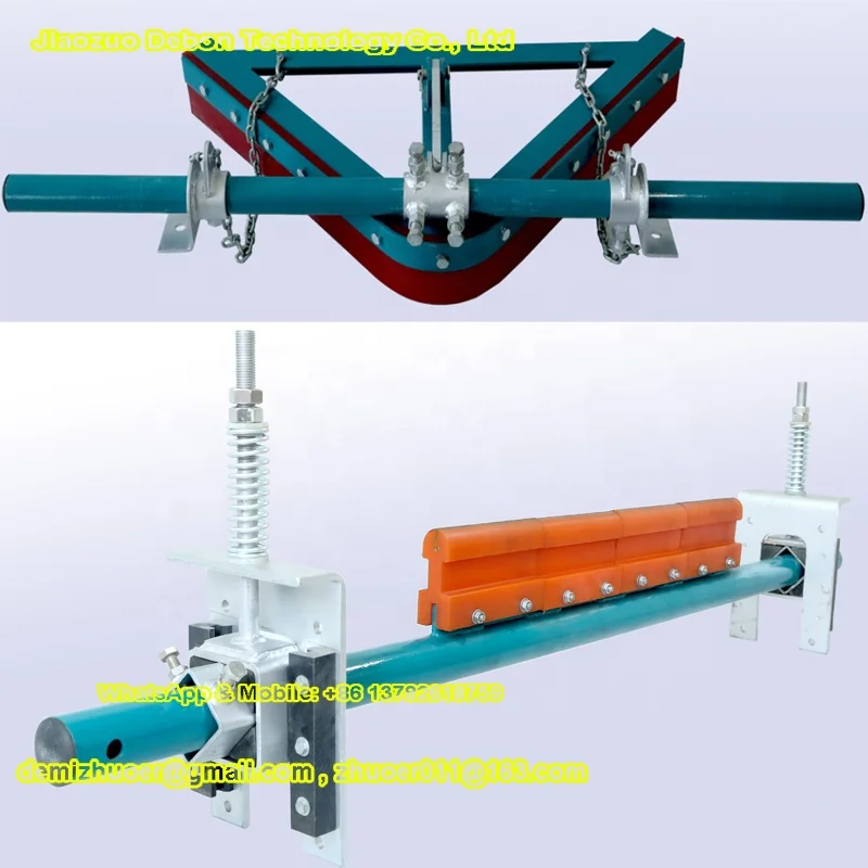 Rotary Adjustable Cylindrical Conveyor Brushes Belt Scraper Cleaner