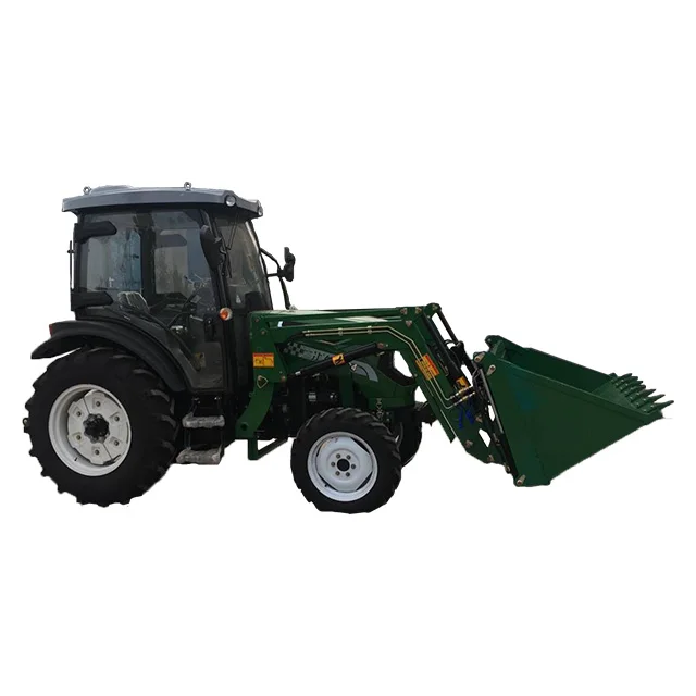 Farm Machine 50 60hp Tractor 80hp with Loader Bucket Good Quality