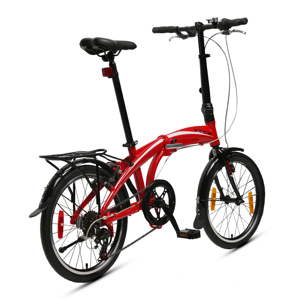 TXED 20 Inch Alloy Folding Bike 7 Speed Foldable Bicycle