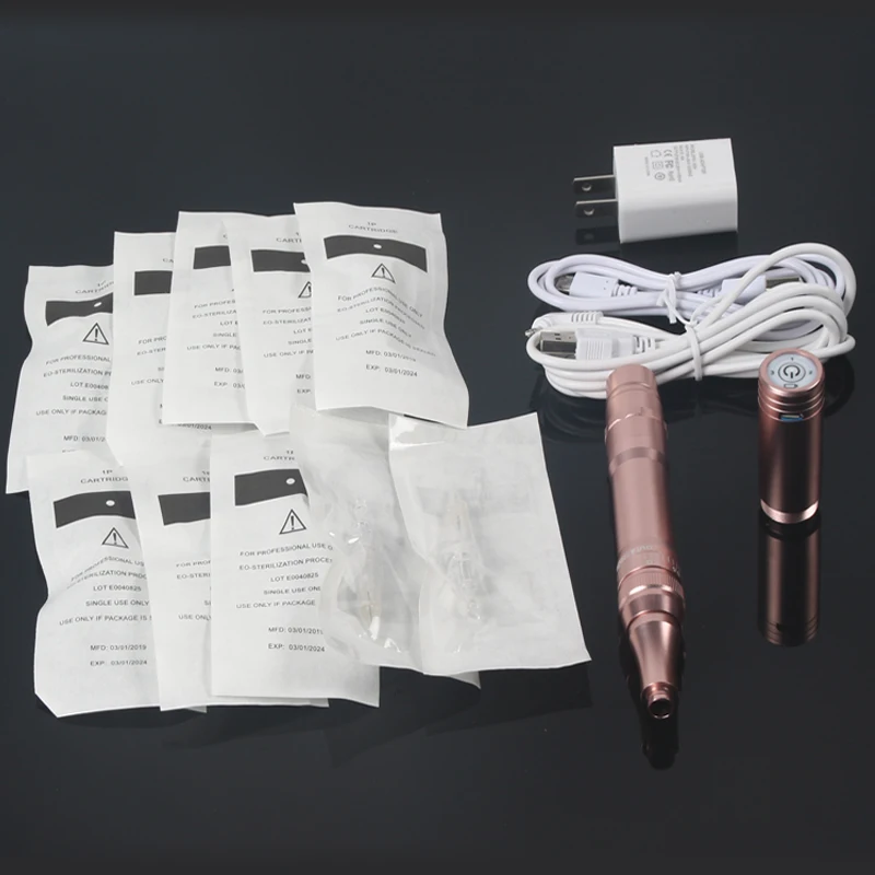 Wireless Tattoo Microblading Eyebrow Machine Rechargeable Permanent Makeup Wireless Tattoo Gun with Battery