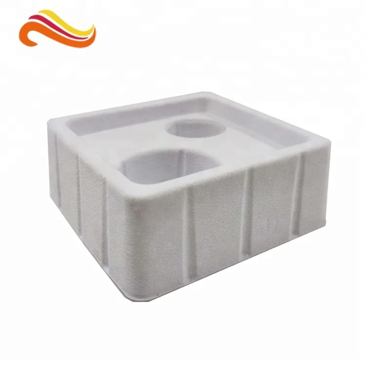 OEM, изготовленный на заказ пластиковый ПВХ белый блистерный лоток с бархатной пластиковой косметической упаковкой