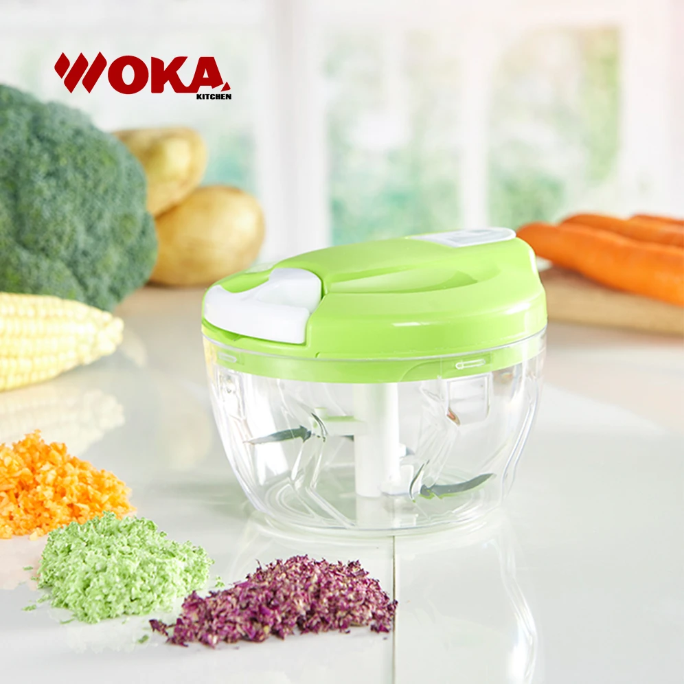 Plastic Handheld Pull Chili Onion Vegetable Chopper Cutter