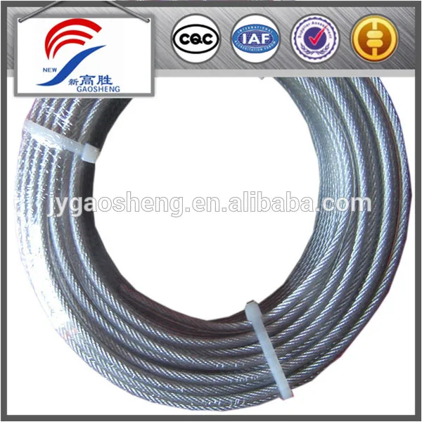 3mm-5mm нейлона покрытием гальванизированной веревочки провода