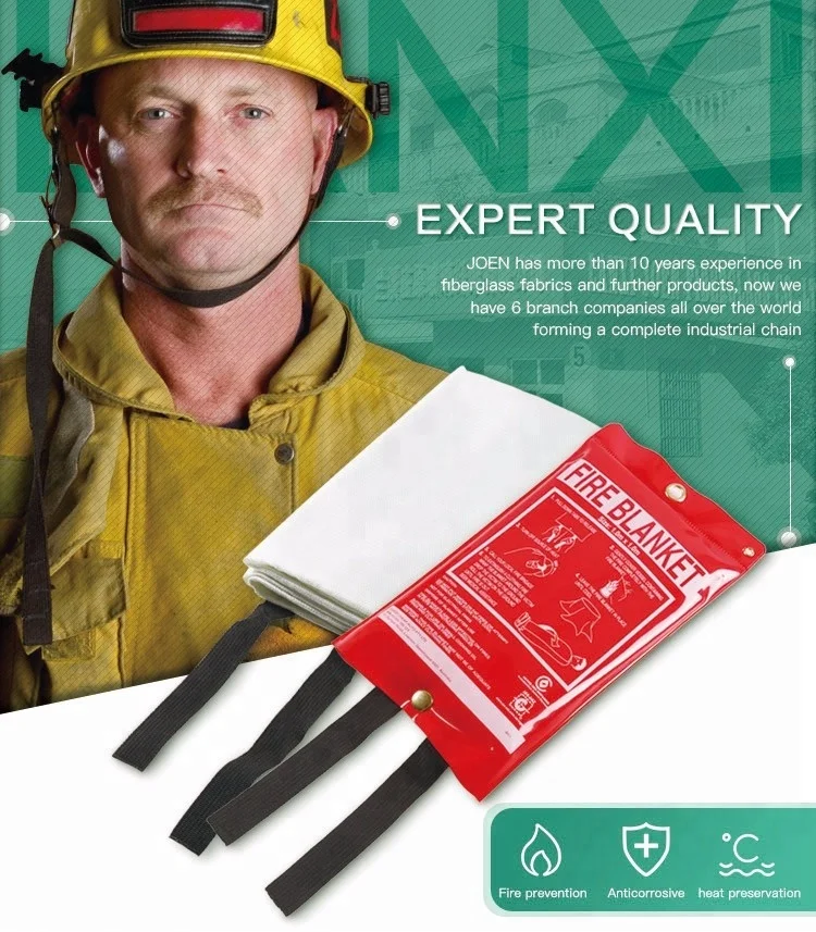 Fire Blanket with PVC Box 1m X 1m Bs En1860 for UK Market