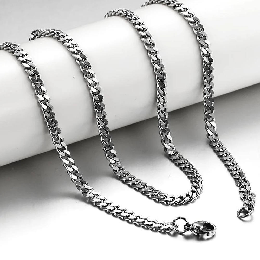 20inch Cuban Link Silver Chain for Men