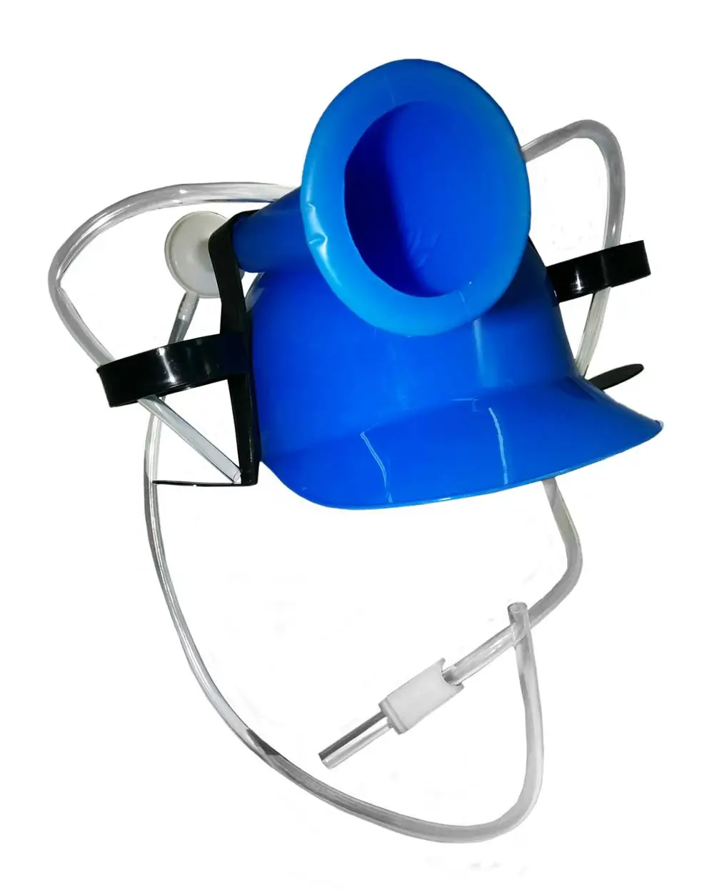 blue drinking hat