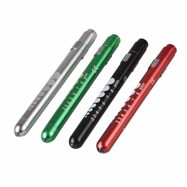 Ophthalmic Warm Yellow Light Torch Pen With Degree Scale