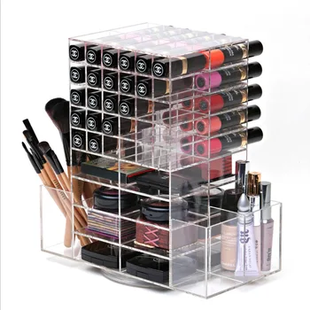 Spinning Acrylic Lipstick Holder Organizer,Rotating Acrylic Makeup ...