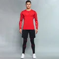 LEFAN Autumn Winter Men Three piece Fitness Sets Quick dry Breathable Elastic Sports Sets Yoga Running