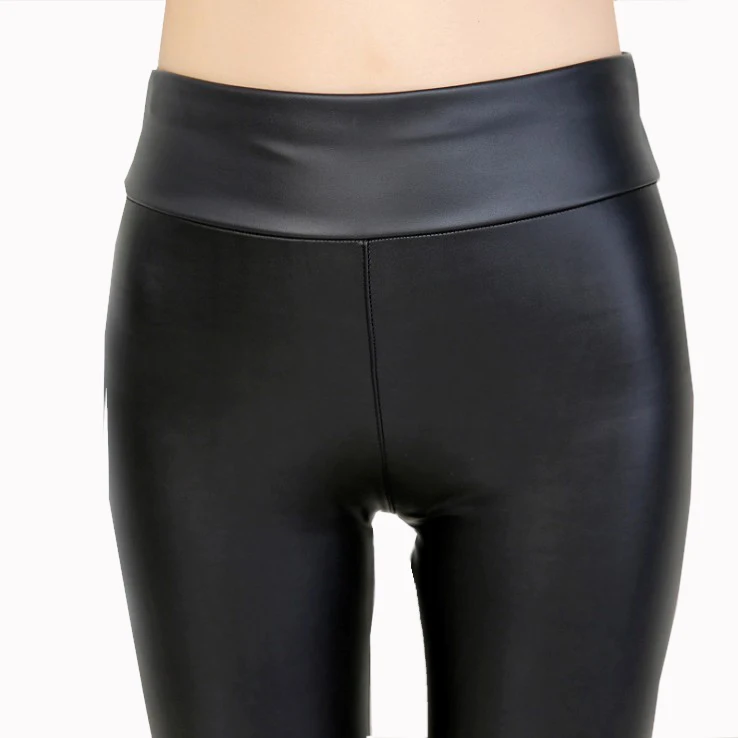 Pu Leggings Voor Vet Vrouwen 