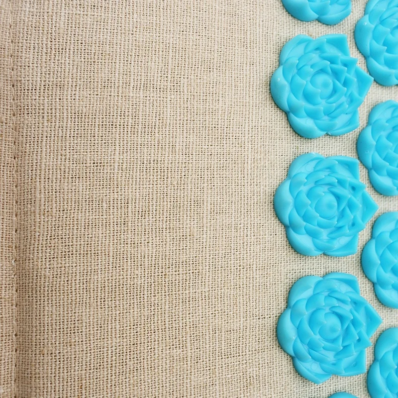 100% натуральный коврик из органического льна для акупунктуры, наполнитель из кокоса, коврик для акупрессуры