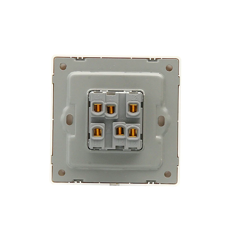 UK Standard Pc Plate 1 Way 2 Way 2 Gang Outlets Wall Switches and Sockets Electrical for House