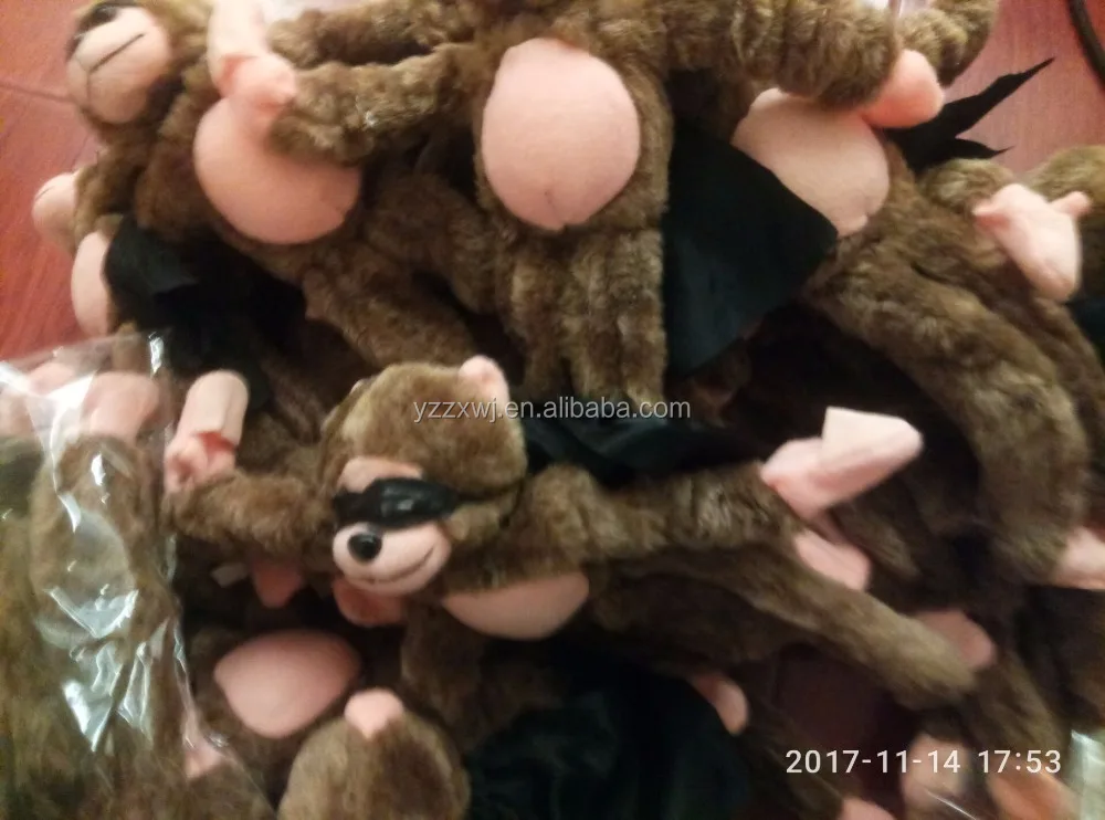 Free Sample Cute Flying Screaming Monkey Slingshot Plush Animal Funny Toys Gifts Flying Monkey Flying Animal Toy with Sound