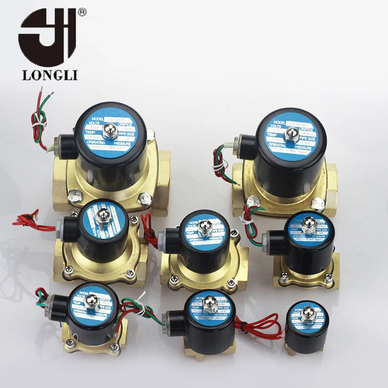 2W-250-25 Normally closed 24volt 220v brass water solenoid valve