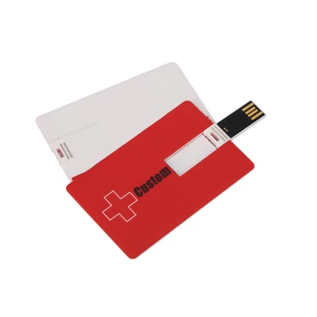 Plastic Usb business card 4GB 8GB 16GB Memory stick 32GB credit card usb flash drive with Customized Logo