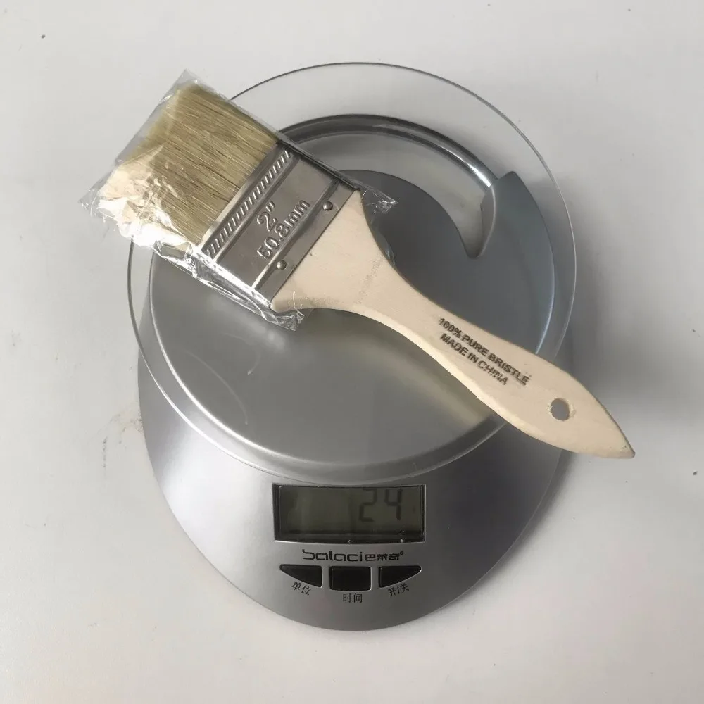 1 Inch 2 Inch 3 Inch 4 Inch White Bristle Brushes With Smooth Sanded