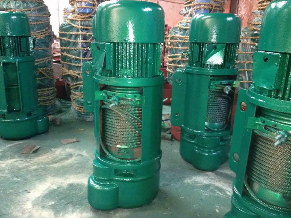 Material Pulling Building Motor Lifting Construction Crane Wire Rope Electric Chain Hoist for Car Mining 3ton 12M