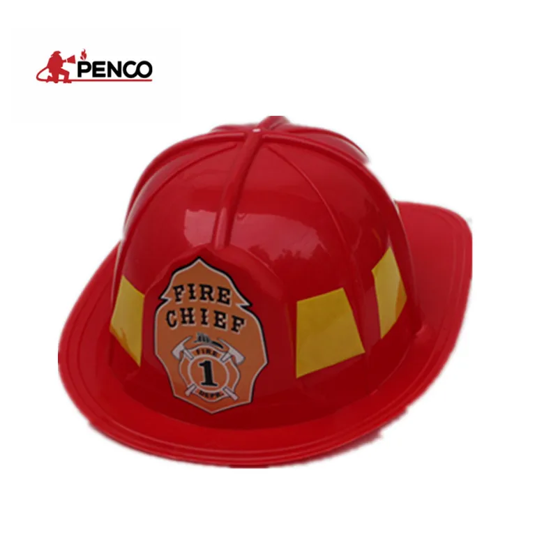 Kids Plastic Fire Helmet Costume Party 