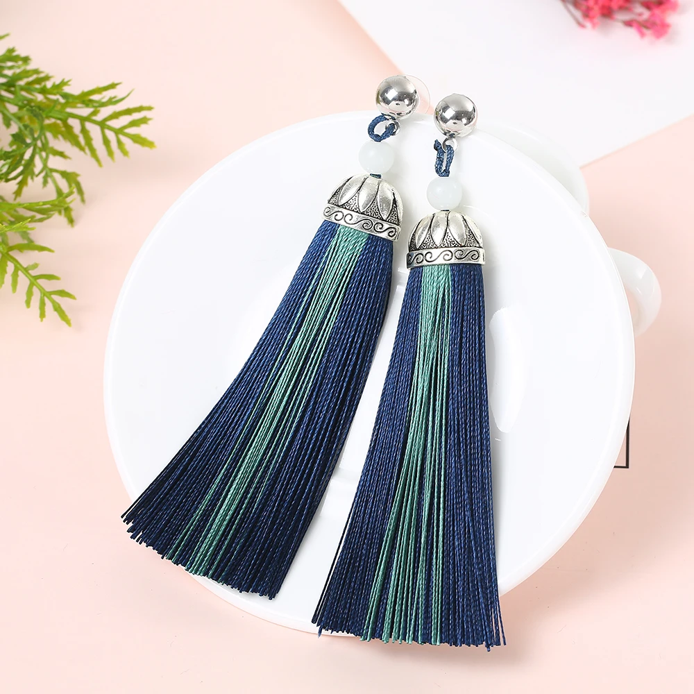 Details 75+ long jhumka tassel earrings latest 3tdesign.edu.vn