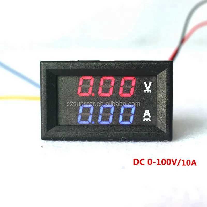 Mini Digital Voltmeter Ammeter Dc 100v 10a Panel Amp Volt Current Meter Tester 0 28 Blue Red Dual Led Display Free Shipping Buy Mini Digital Voltmeter Ammeter Dc 100v 10a Voltmeter Ammeter