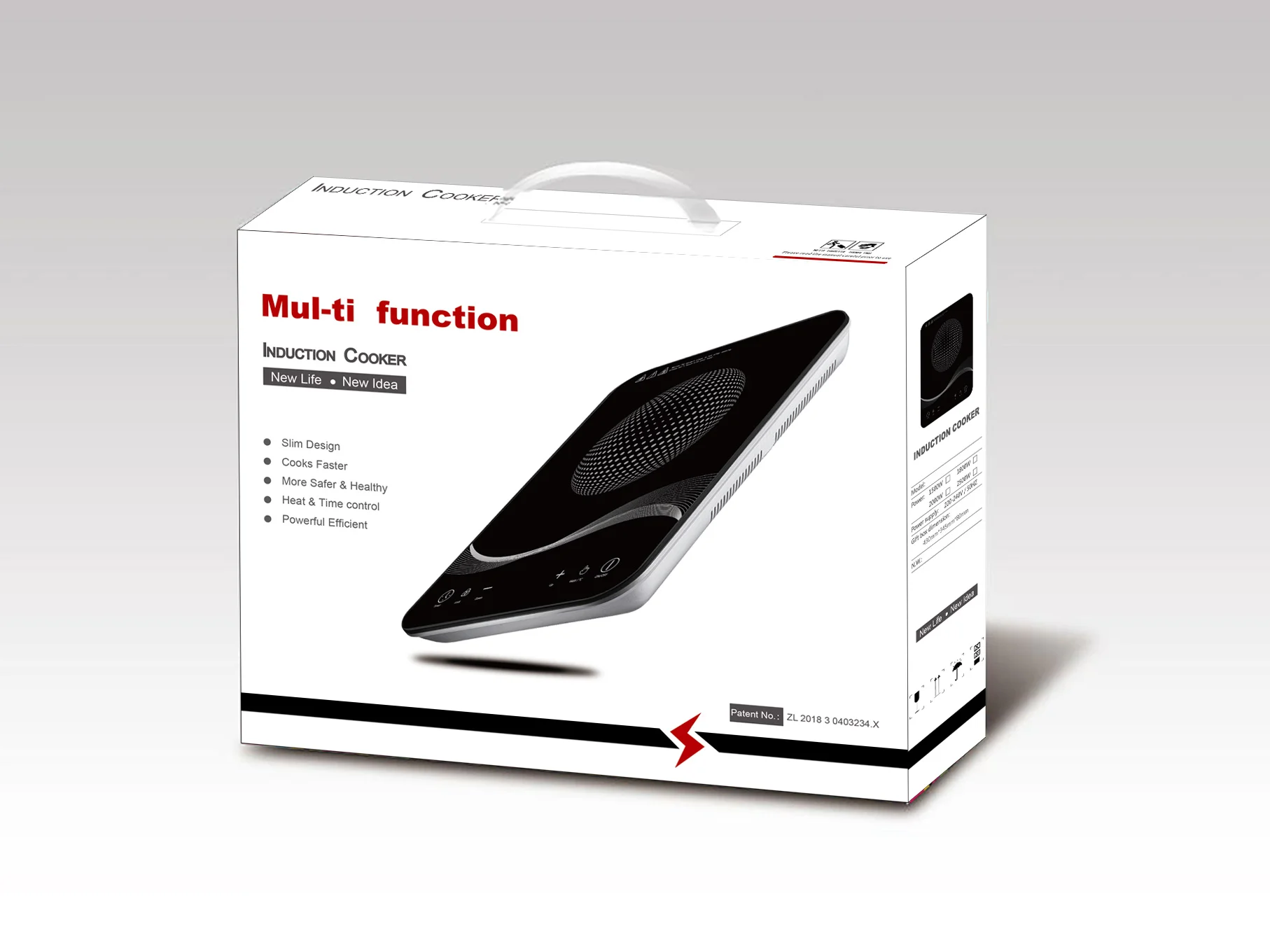 2000W New Design Slim Single Induction Cooker CB CE Certificate