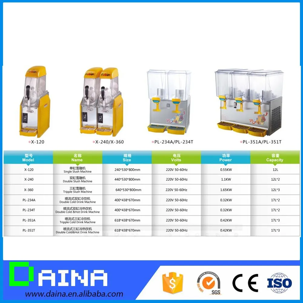 Trade Assurance! Cheap Slushy Machine/ Ice Cream Slushie/ Commercial Slush Machine for Sale
