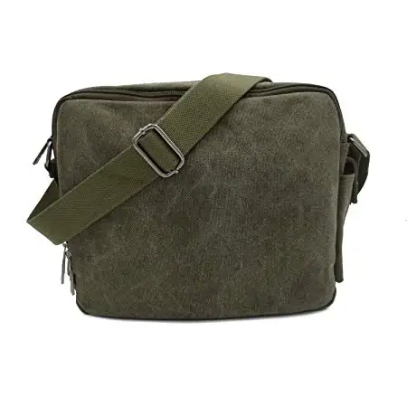 Multifunctional Mens Womens Crossbody Handbag Messenger Shoulder Purse Bag Canvas Travel Purse Change Packet