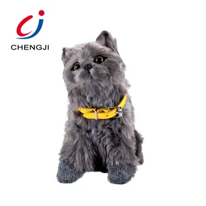 Wholesale Stuffed Realistic Animal Electric Custom Induction Kids Plush Toy Cat