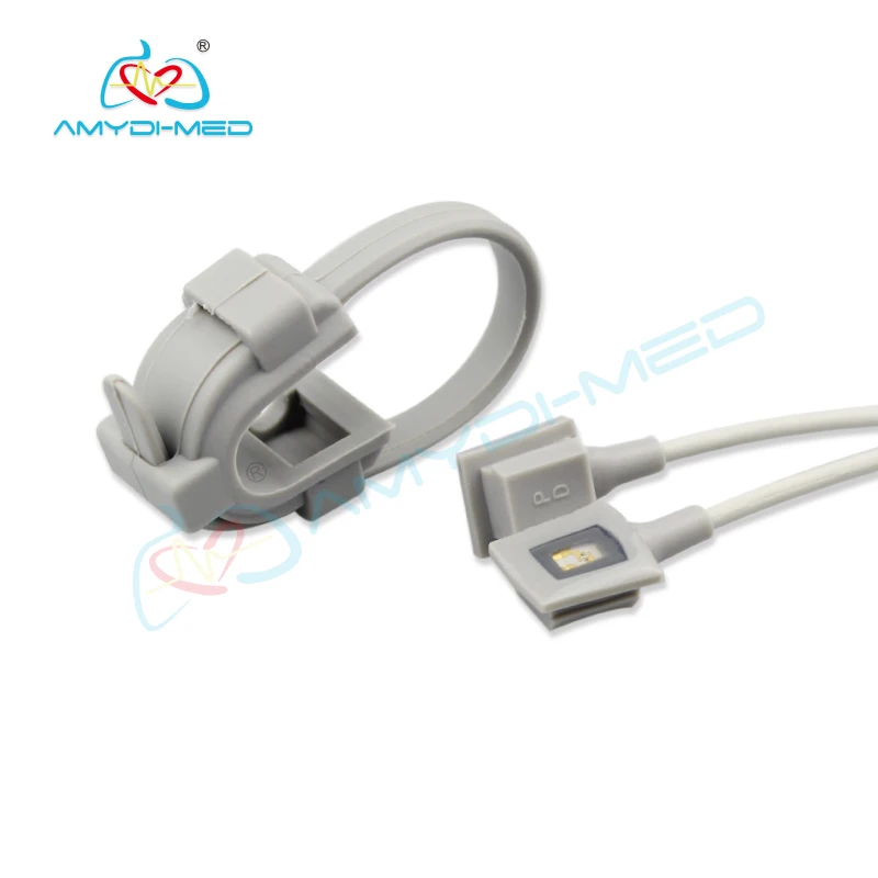 SpO2 Sensor Cable Compatible With CSI 503DX 3.0m Length with DB9-6P Plug Style for Adult Finger Clip
