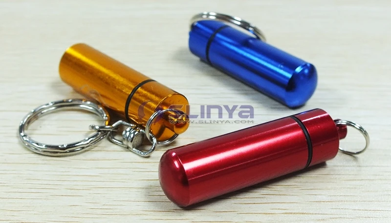 Металлический Мини-контейнер с зажимом для ключей от 5 мл до 20 мл, вакуумный держатель для таблеток