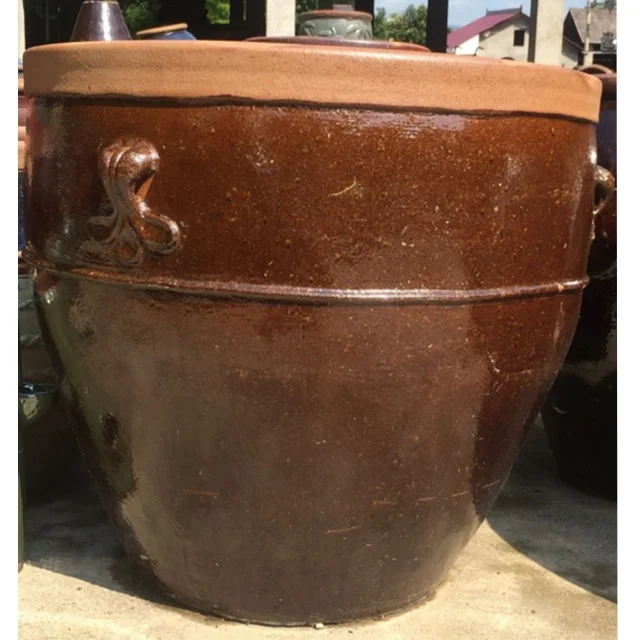 Glanzed Ceramic Outdoor Garden Pots - Durable & Stylish