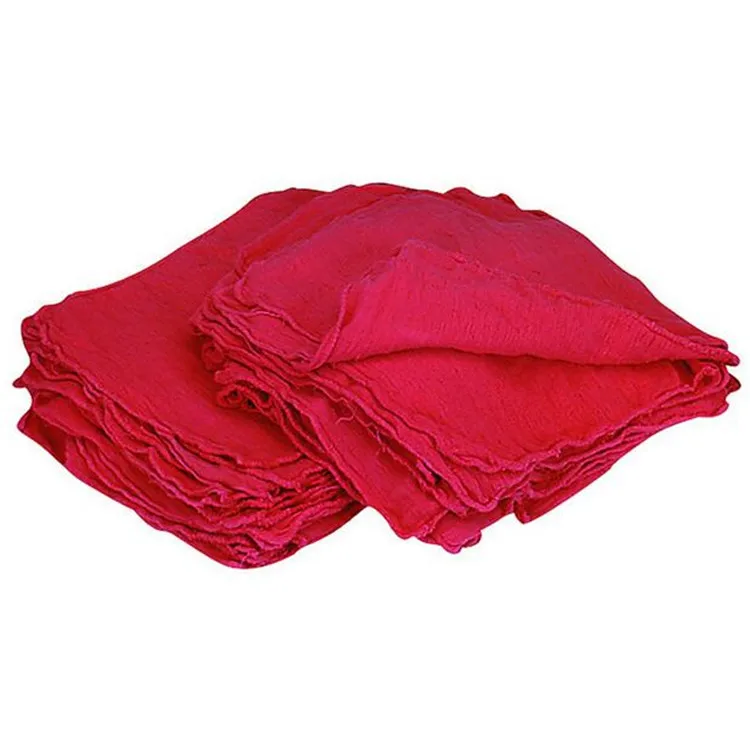 1000 Red Cotton Shop Towel Rags Wipers  **Industrial Grade** w/FREE GIFT SET S&B 