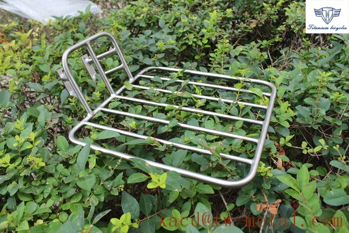 Custom titanium bike front rack XACD made ti, велосипедный багажник, передняя стойка для велосипеда