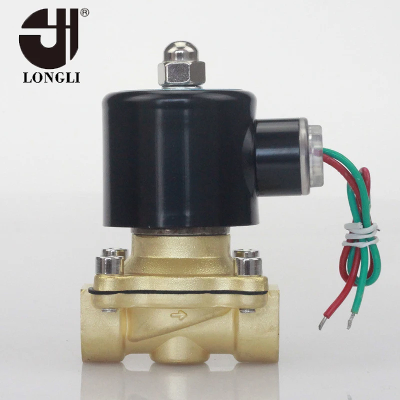 Нейтральная упаковка 2W-160-15 латунный автоматический дренажный электромагнитный клапан 220 В переменного тока