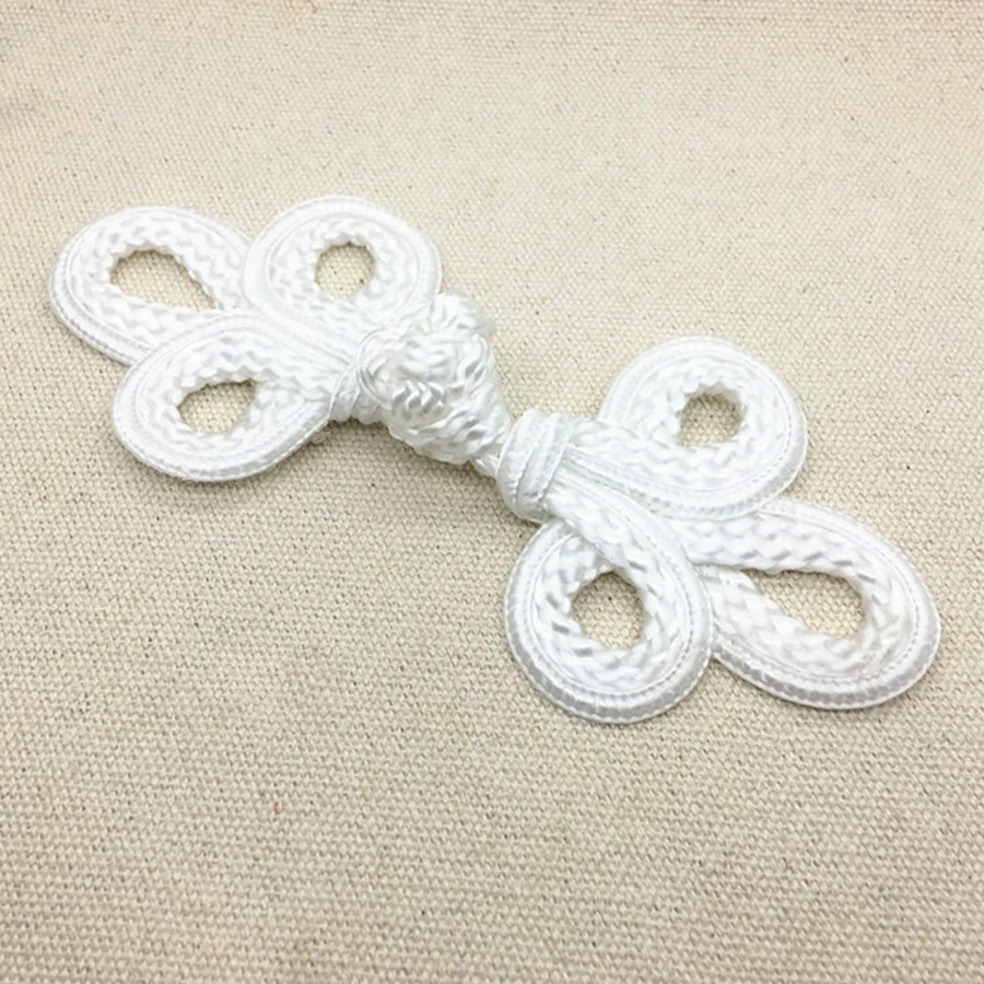 COOMAMUU Large Traditional Handcraft Decor Buttons Classic Chinese Frog Closure Buttons Knot Fastener for Cheongsam Tang Suits