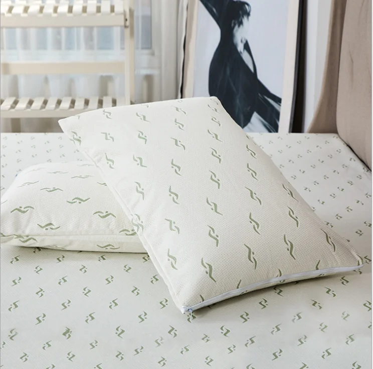 Custom Hypoallergenic Bamboo Fiber Pillow Case Zipper Pillowcase Cotton