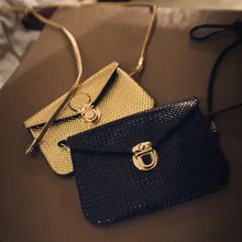 Dámské psaníčko přes rameno se sponou v různých barvách z Aliexpress