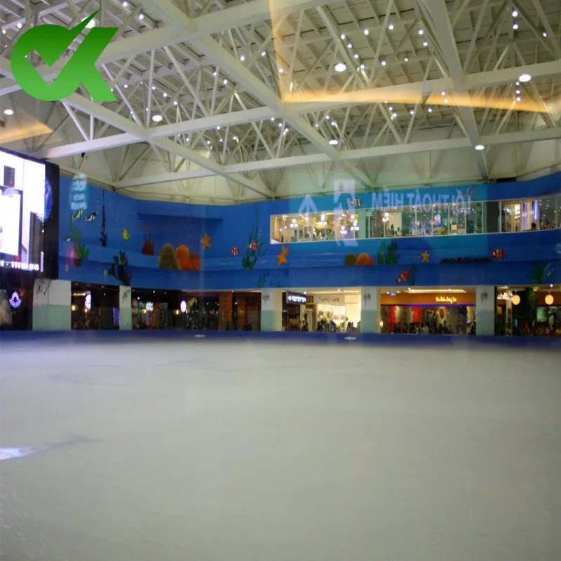 Medium and Large Synthetic Ice Rinks 20mm Thickness PE Material for Skating and Ice Hockey Low Cost with Cutting Service