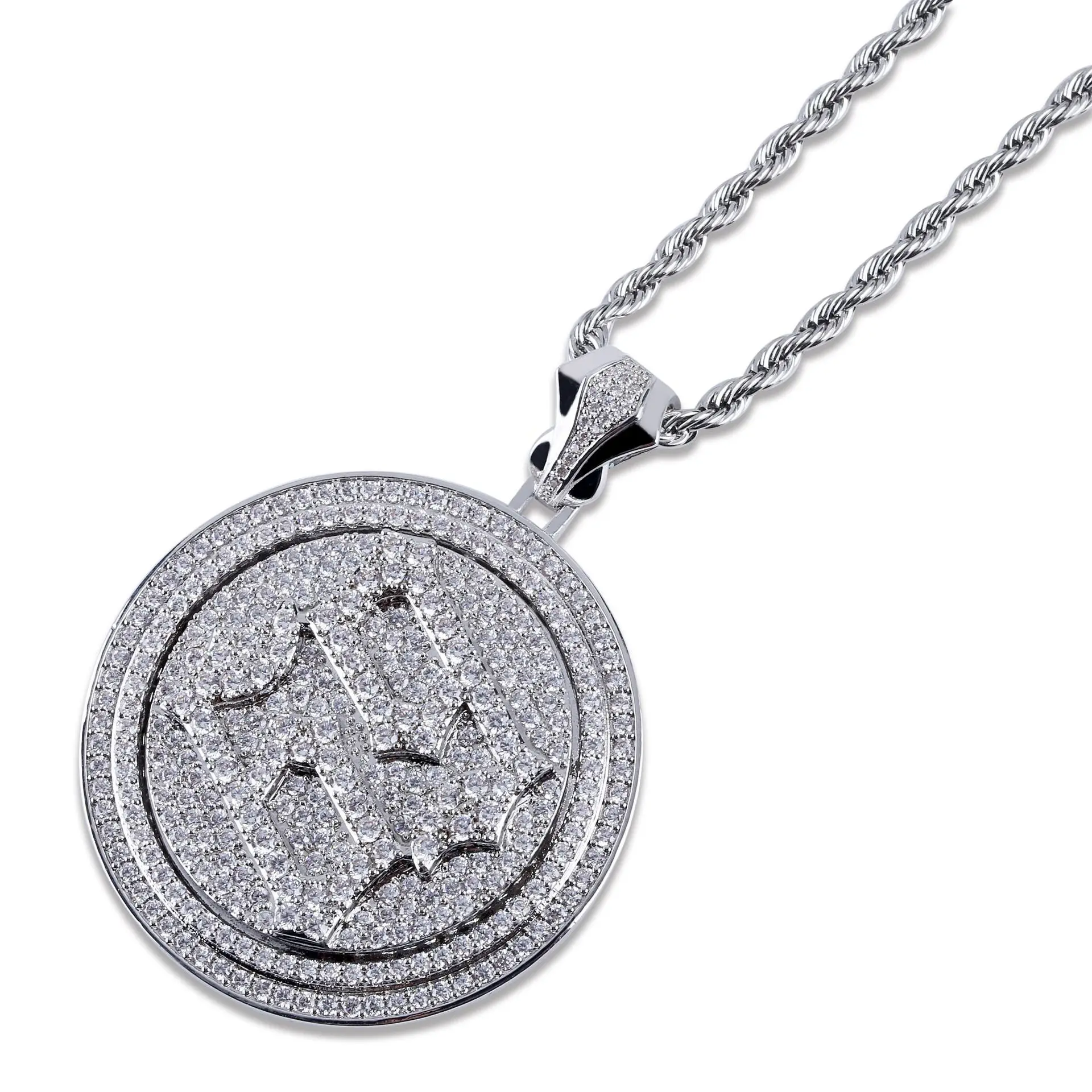 ♩♡ Iced Out 69 Saw Letters Pendant Necklace for Men & Guys