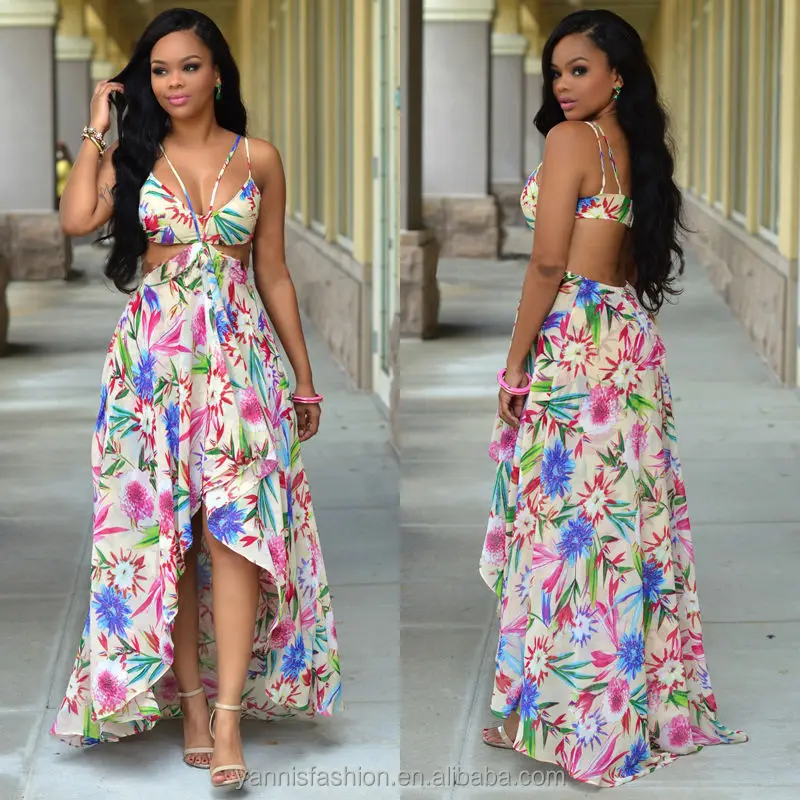 Women Floral Colorful Printed Halter 