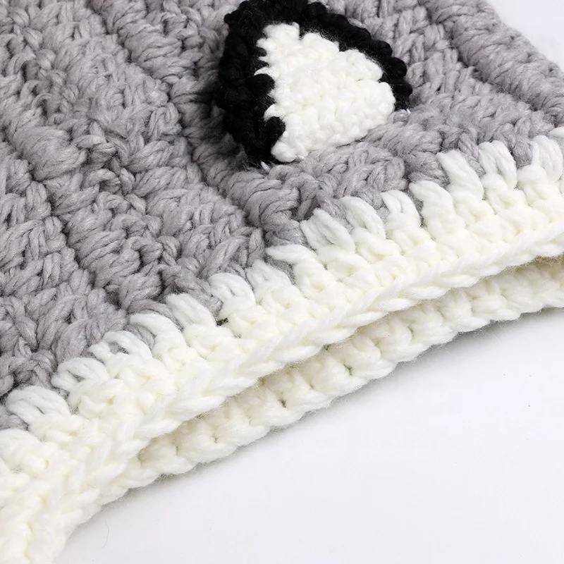 Размеры для возраста 5-14 лет назад теплые зимние вязаные милые дети шапки из акрила с рисунками животных, лисы из мультфильмов капюшон шарф шапочки с наушниками и вязаными шапки бини шапки комплект