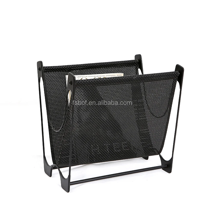 magazine holder metal wire tabloid bronze