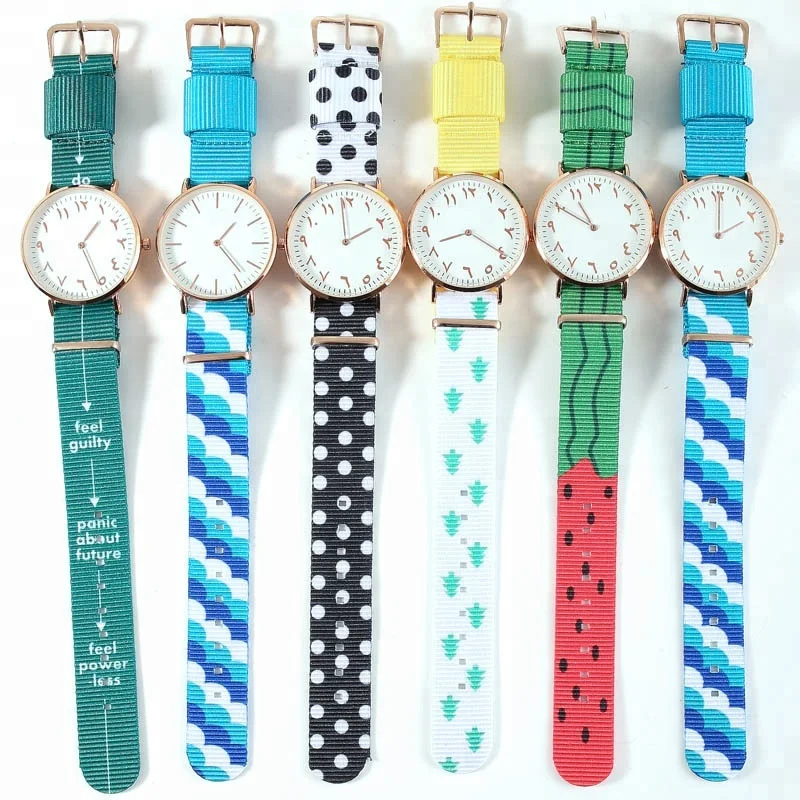 Jam Tangan Nilon Nomor Arab Arloji Kain Nilon Warna Warni Motif Semangka Melambai Banyak Pola Buy Warna Cerah Jam Tangan Kain Tali Jam Tangan Warna Tali Jam Tangan Product On Alibaba Com