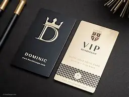 Лидер продаж прочная черная Роскошная Визитница с принтом логотипа на