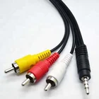 Cable Av Video Cables Audio Video Cable 3.5mm To 3 RCA Cable AV Cable For TV VCR Video Audio Cables