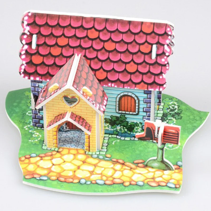 
Высококачественная 3d бумажная модель, игрушечная картонная головоломка, 3d бумажная модель, 3d пазл, пазл-домик 