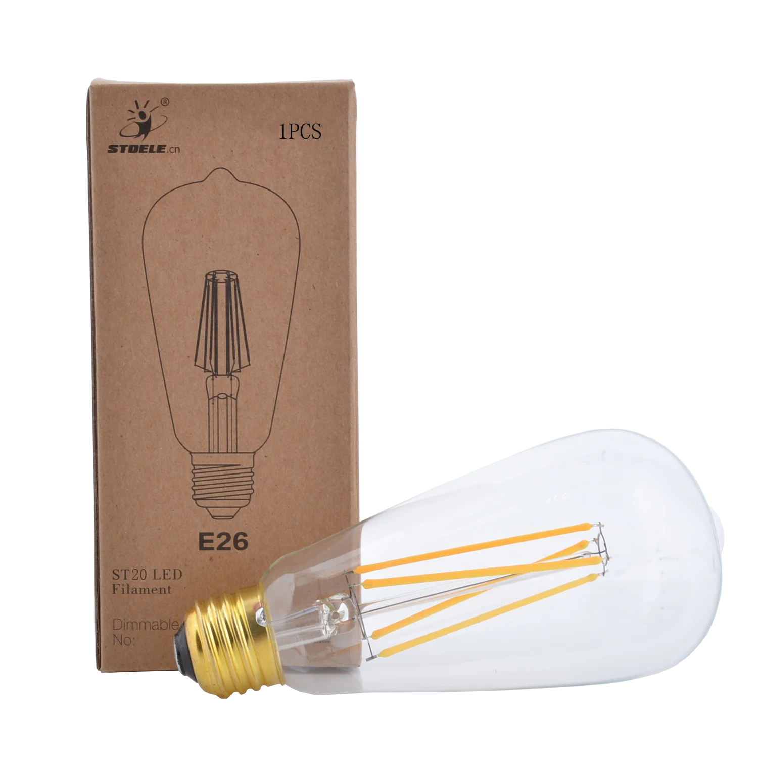 St21 St64 E27 Dimmable Vintage Edison Led Filament Light Bulbs Buy