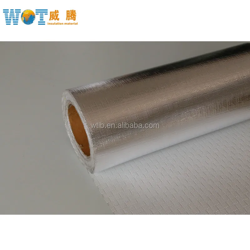 reflective pipe heat insulation aluminum foil fireproof fabric 0.6mm